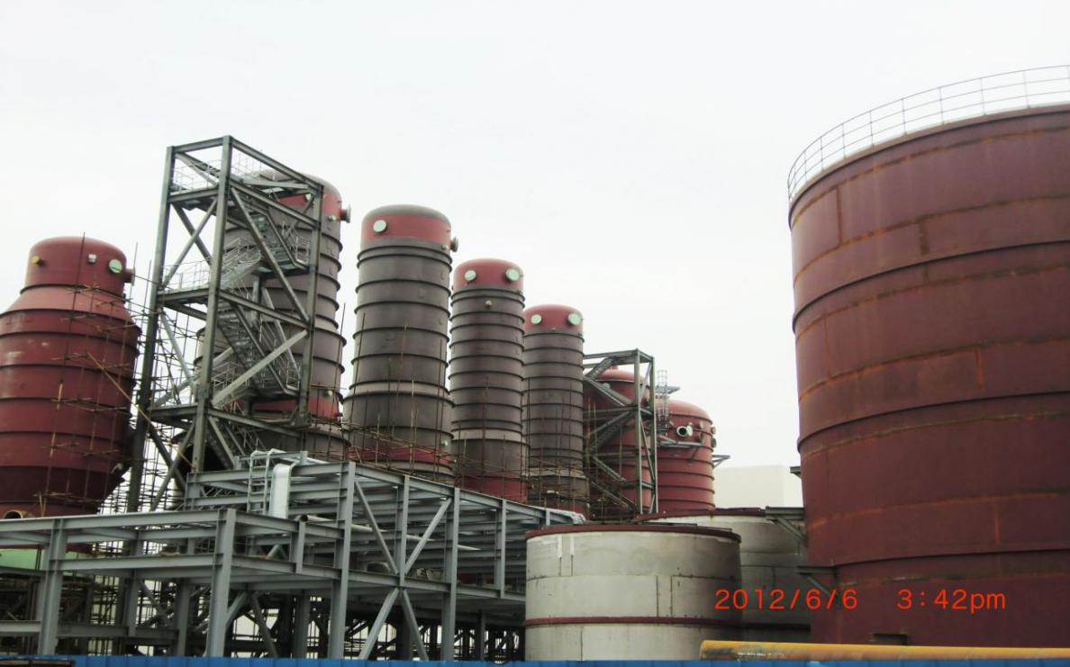 江蘇南通王子80萬噸/年紙漿生產裝置漂洗塔安裝
